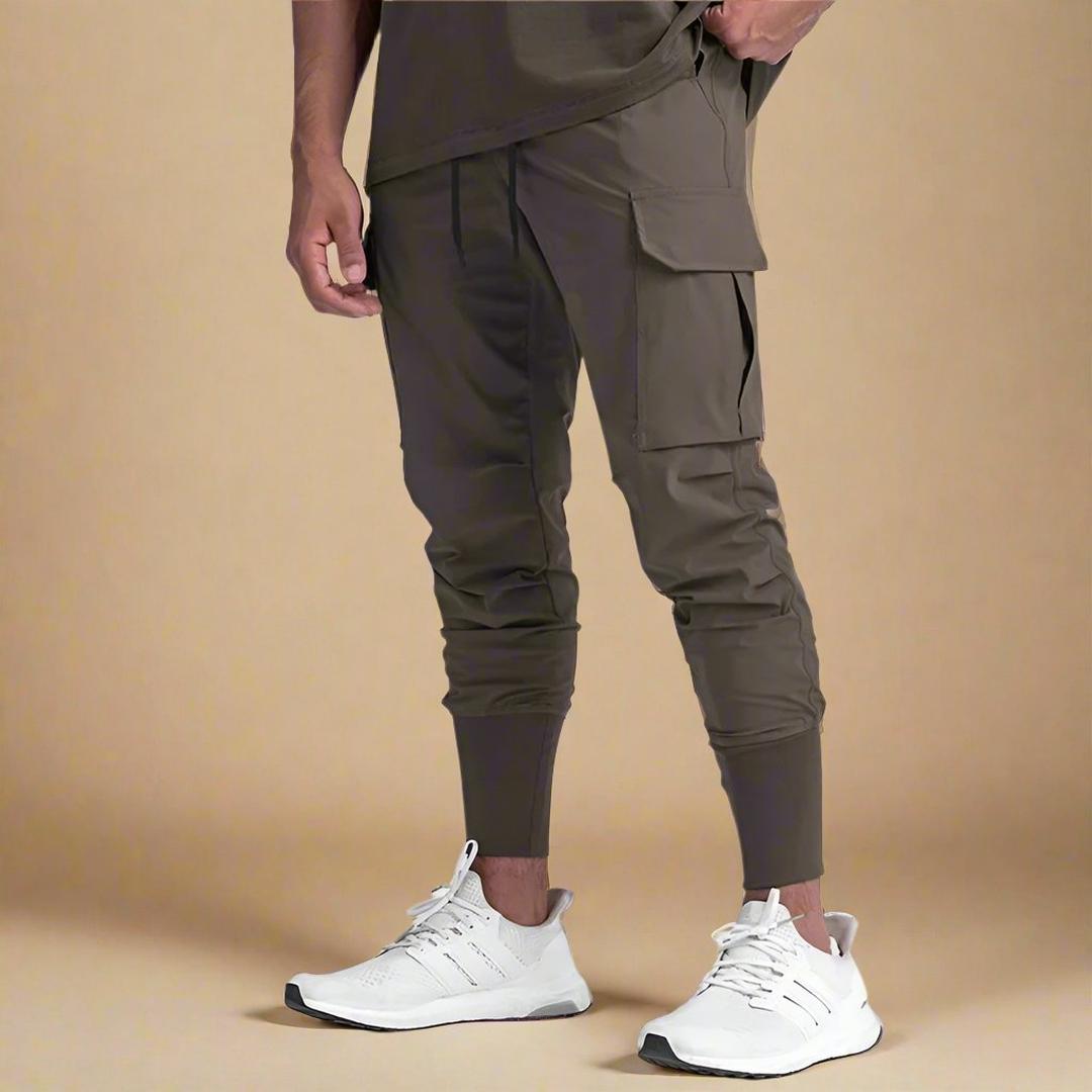 Logan | Men’s Tapered Cargo Joggers with Multiple Pockets