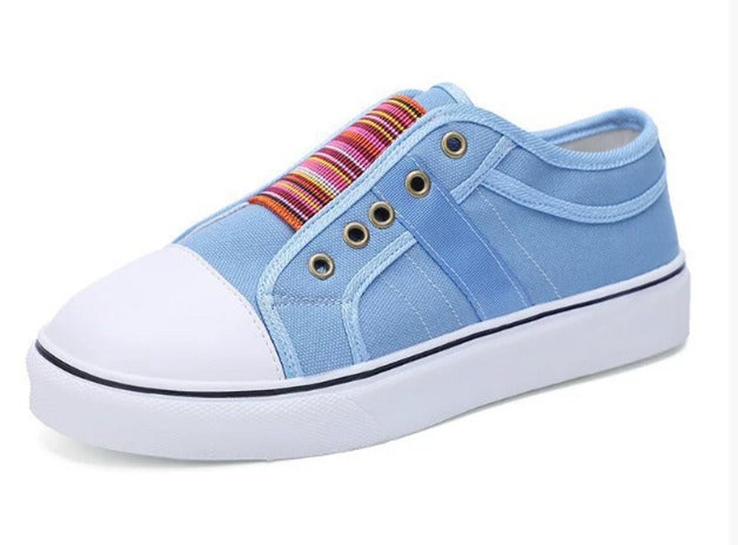 Keira | Women’s Slip-On Trainers with Striped Panel