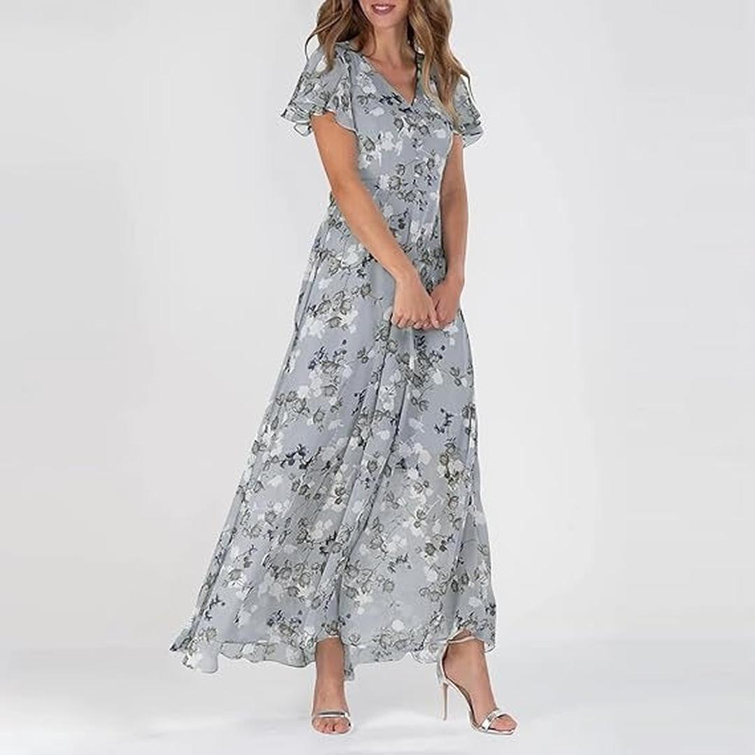 Amelia | Women’s Floral Maxi Wedding Guest Dress