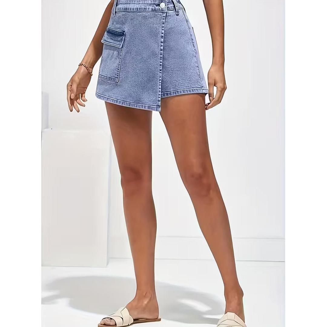 Women’s Asymmetric Wrap-Front Shorts