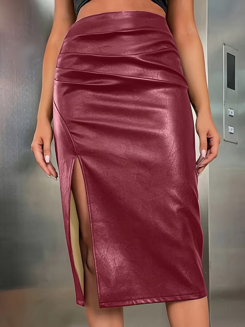 Women’s Midi Skirt With Side Slit