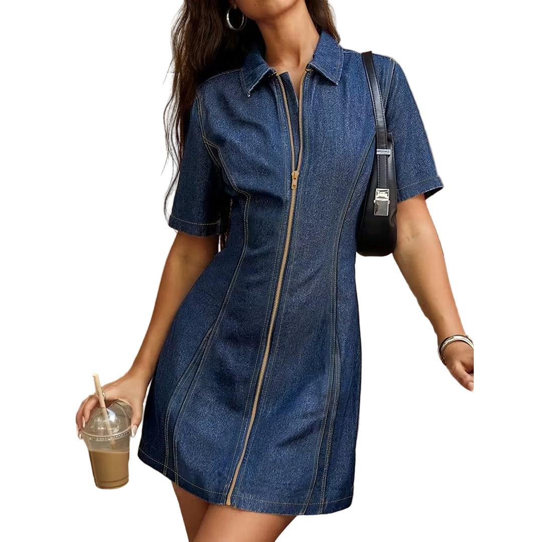Women’s Zip-Front Mini Dress