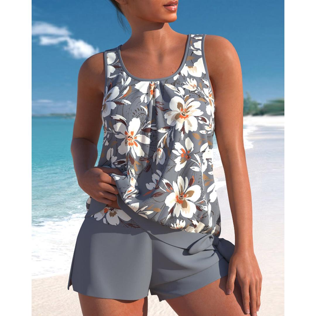 Lillian | Women’s Floral Tankini Set