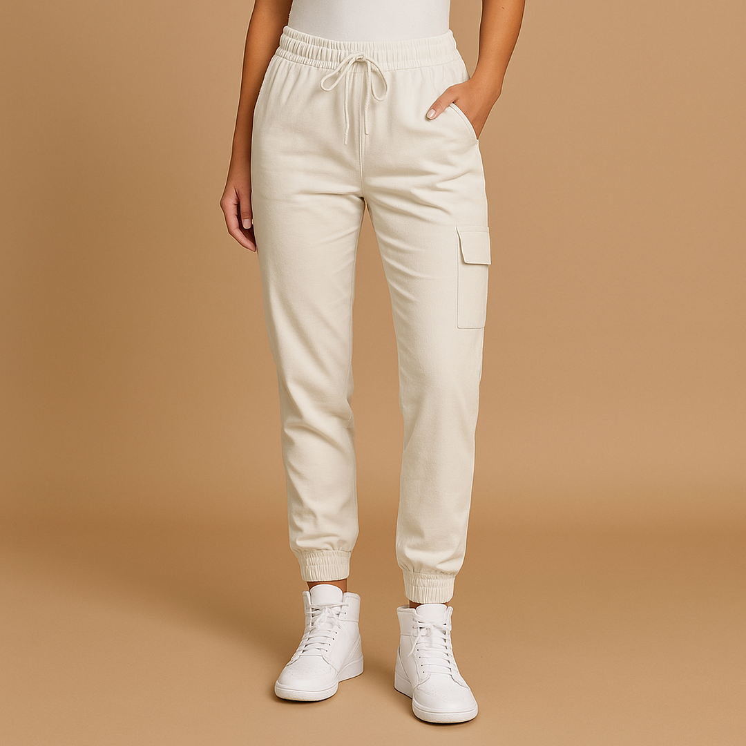 Harper | Women’s Slim-Fit Cargo Trousers with High Waist
