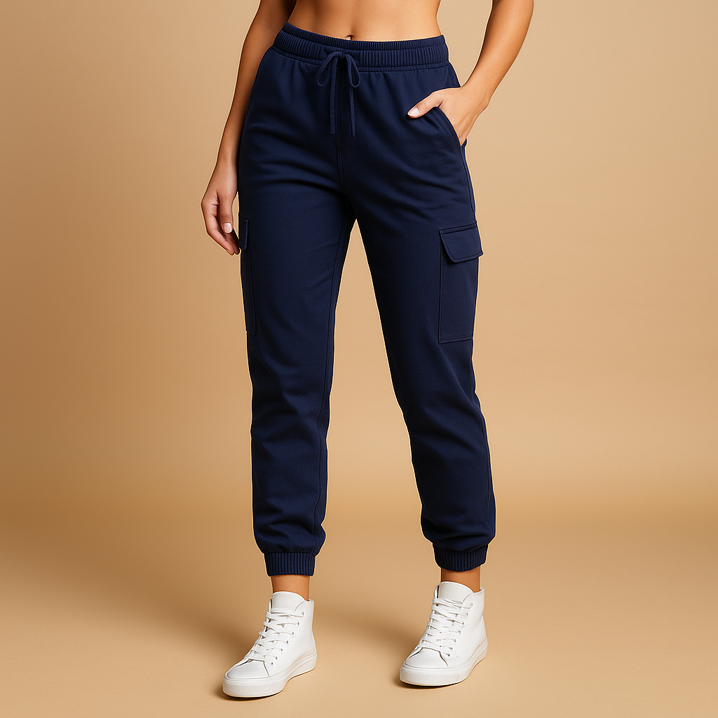 Harper | Women’s Slim-Fit Cargo Trousers with High Waist