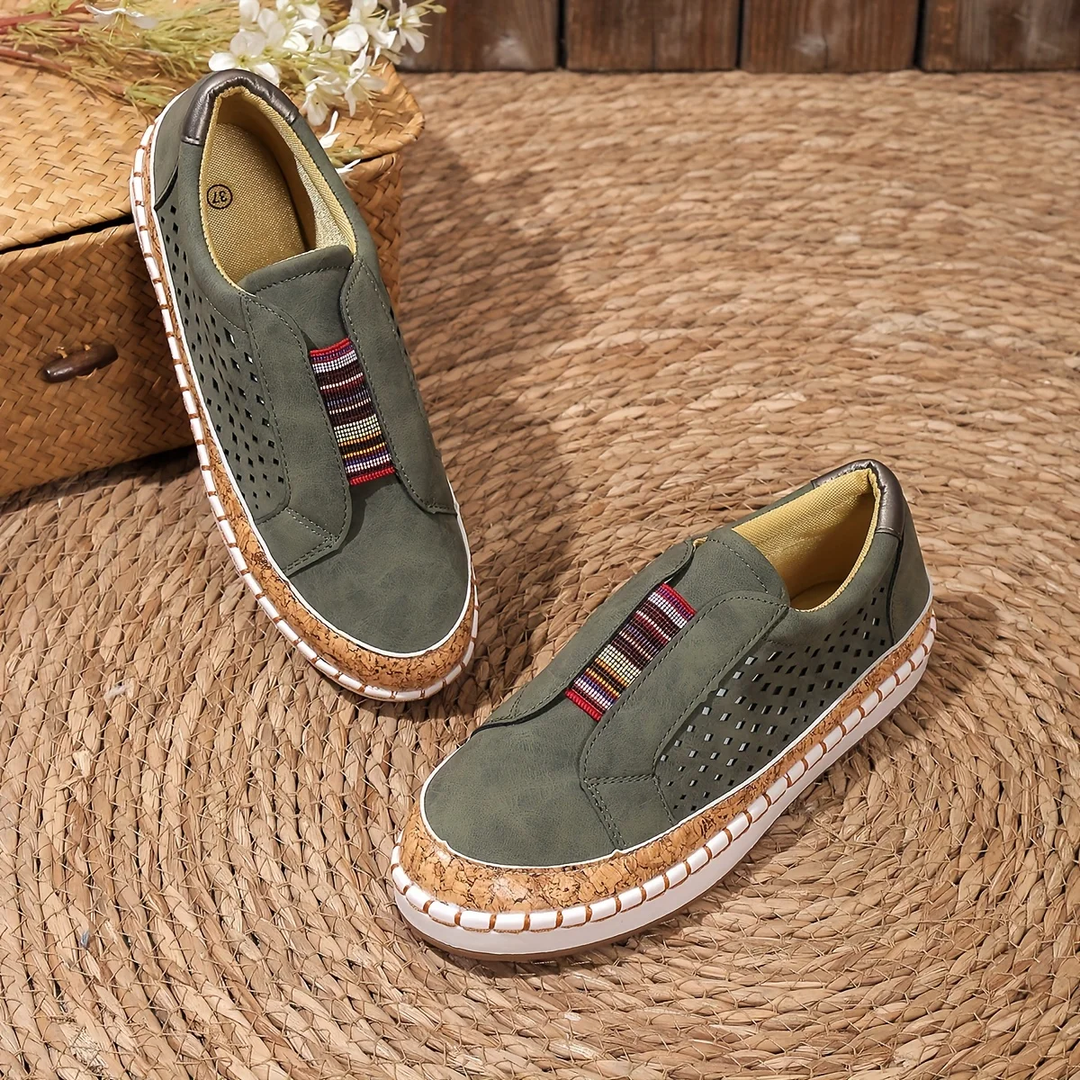 Lauren | Women’s Slip-On Slippers with Perforated Upper