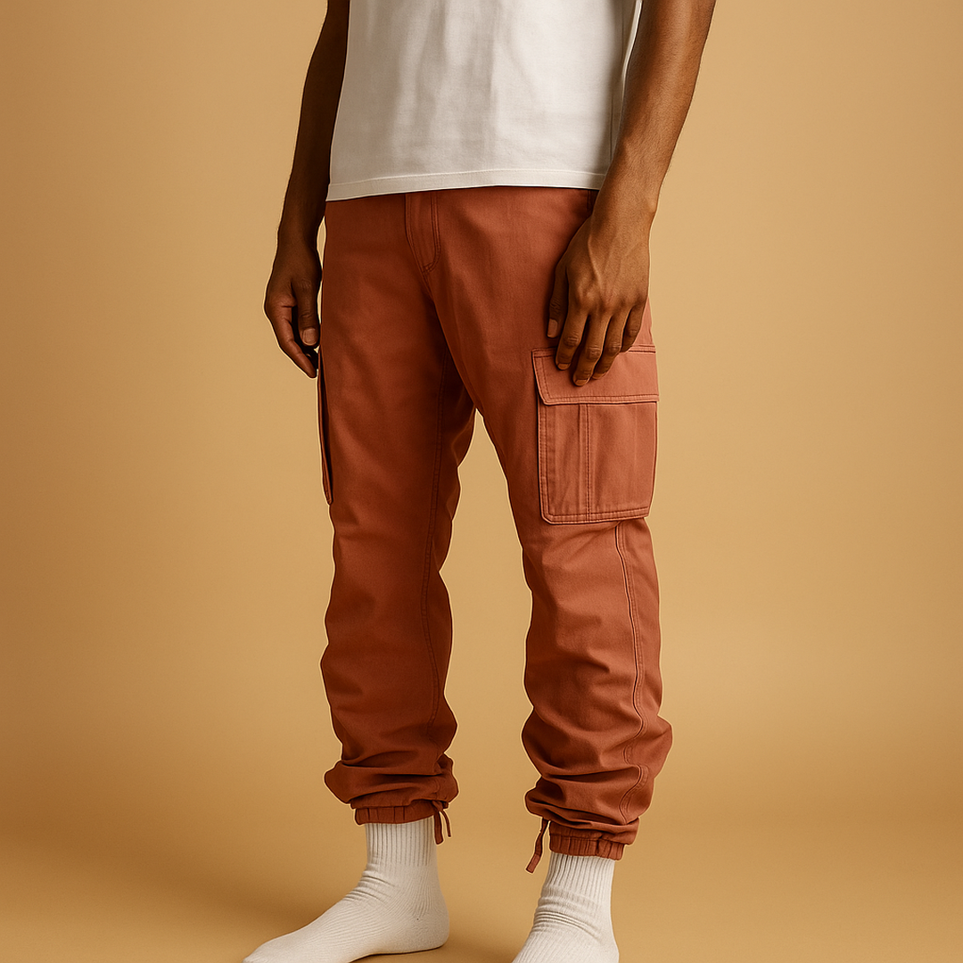 Lucas | Men’s Regular Fit Cargo Trousers with Multiple Pockets