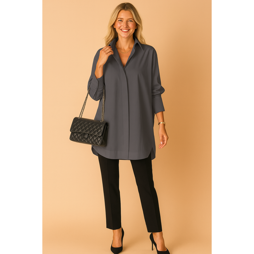 Harper | Women’s Oversized Long Sleeve Shirt Blouse