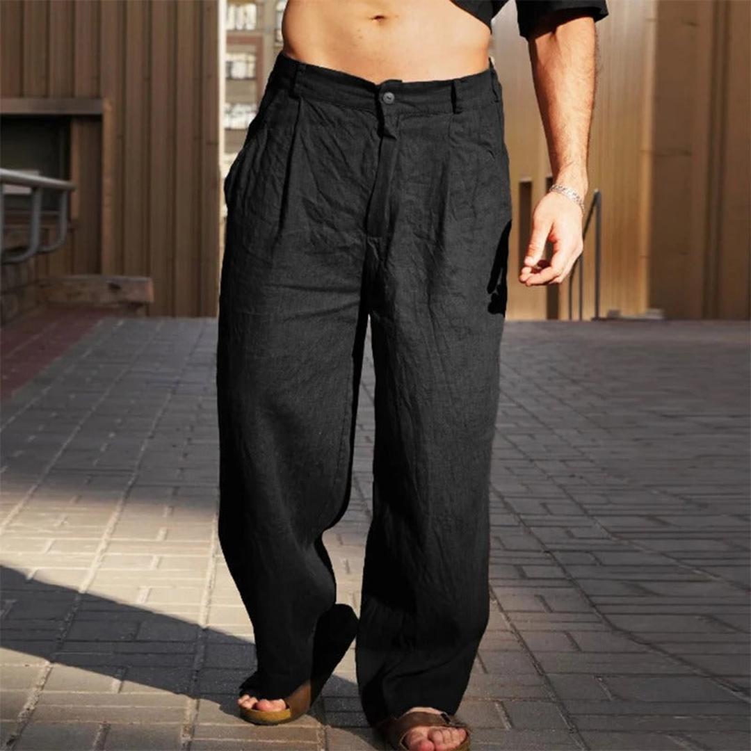 Oliver | Men’s Wide Fit Linen Summer Trousers