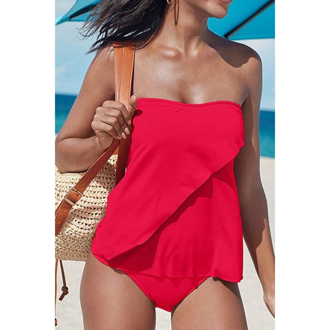 Marina | Women’s Strapless Tankini Set with Tube Top