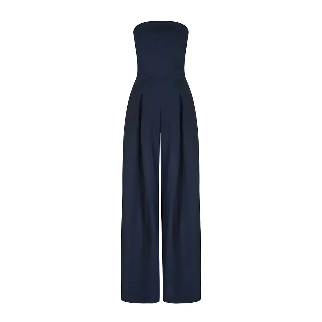 Sabrina | Women’s Strapless Jumpsuit with Side Pockets