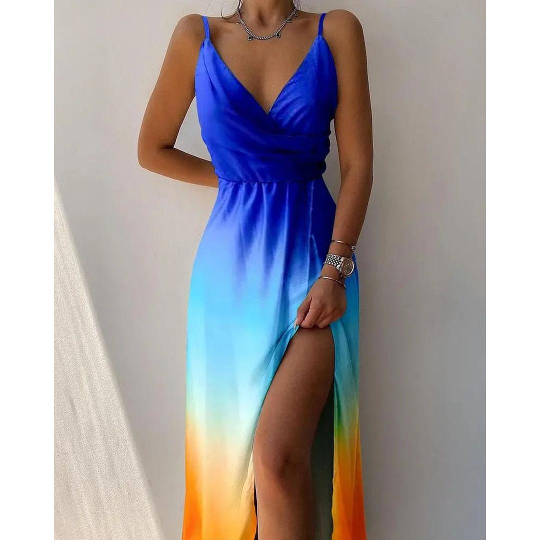 Sophia | Women’s Midi Dress with Draped V-Neck