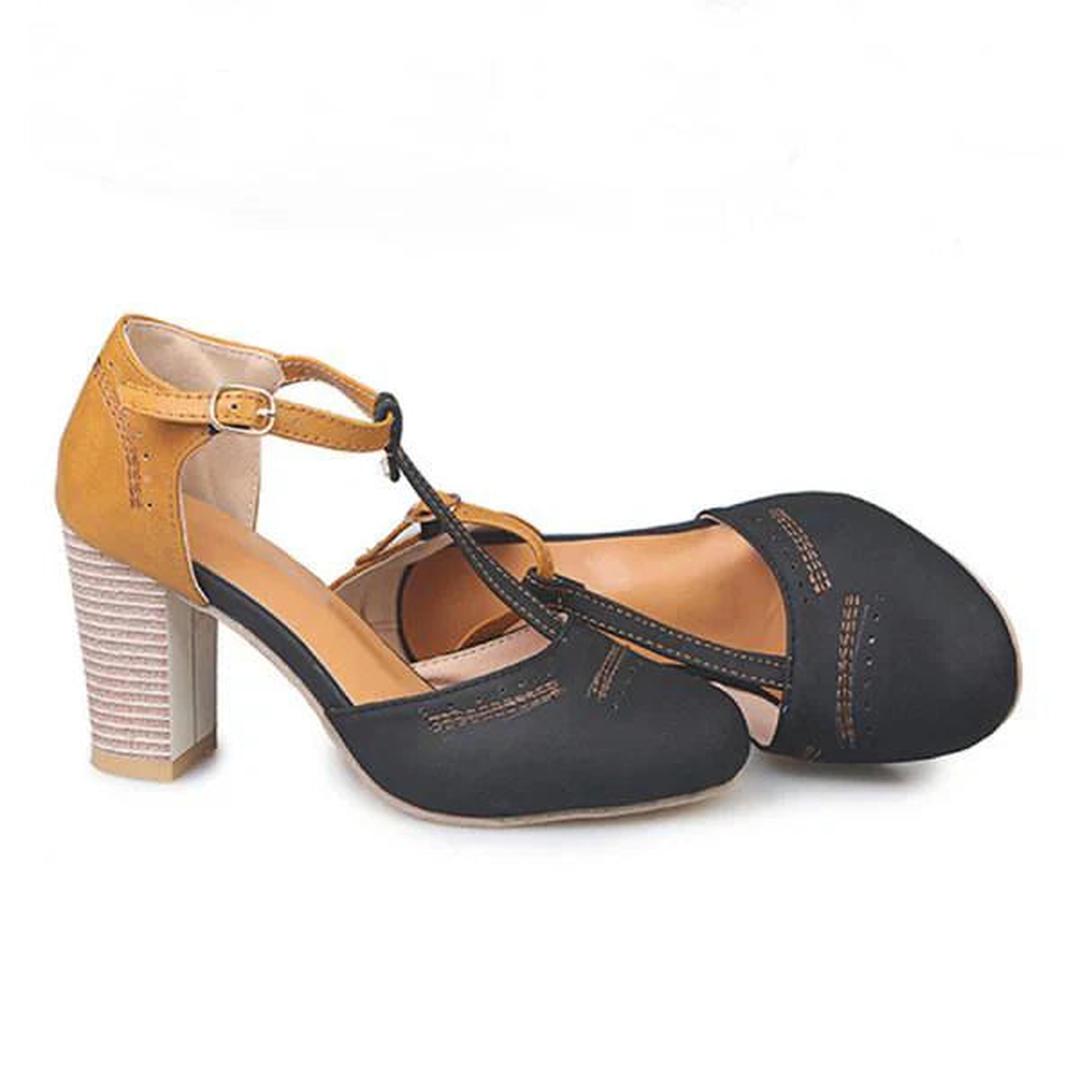 Daisy | Women’s Block Heel Shoes with Ankle Strap