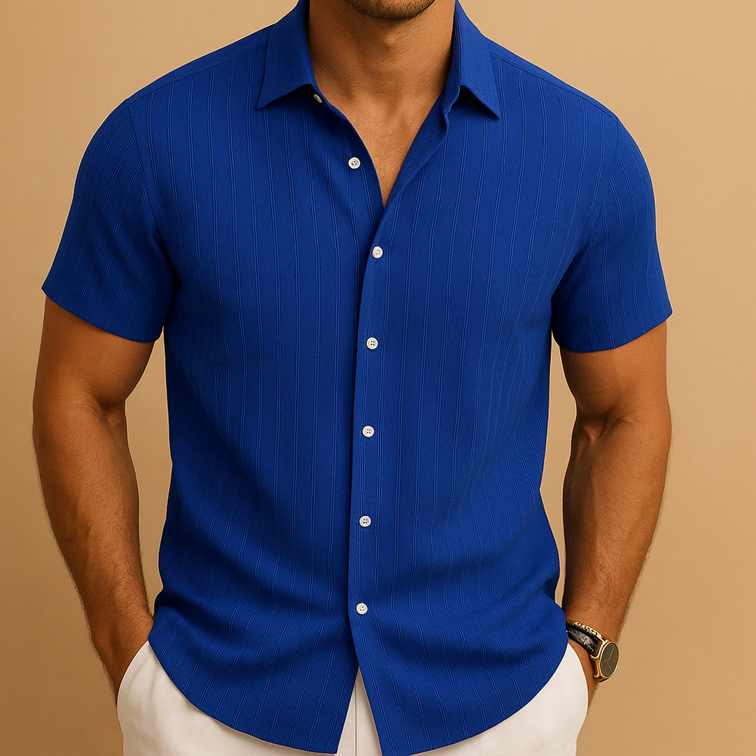 Owen | Men’s Short Sleeve Ribbed Summer Shirt