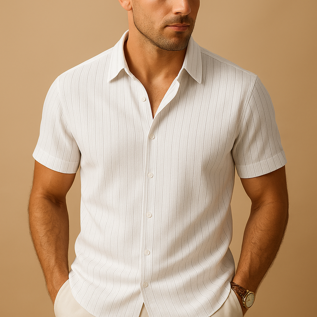 Owen | Men’s Short Sleeve Ribbed Summer Shirt