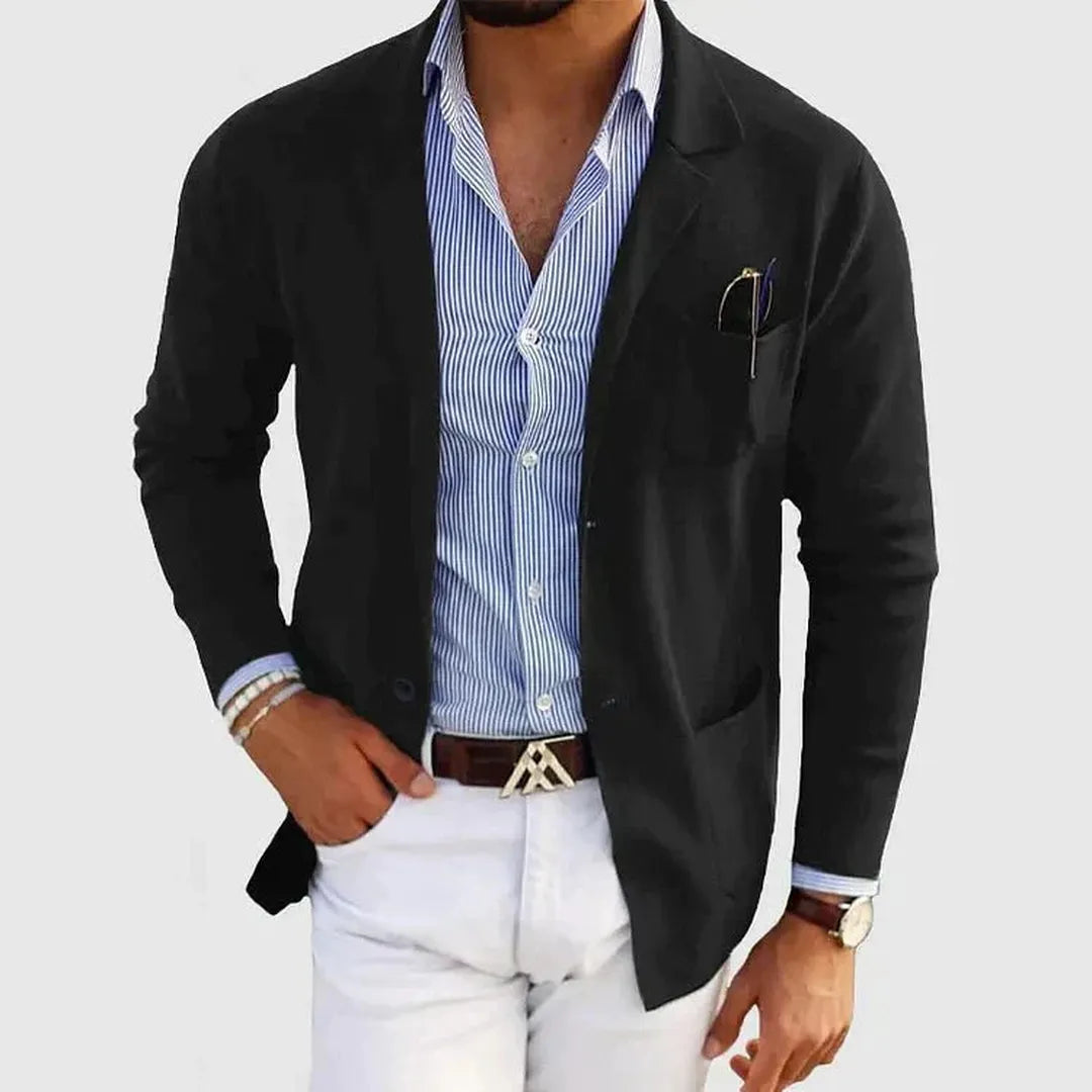 Lorenzo | Men’s Casual Knit Blazer with Tailored Fit