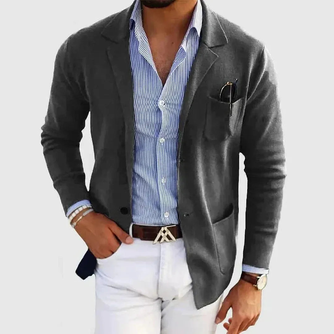 Lorenzo | Men’s Casual Knit Blazer with Tailored Fit