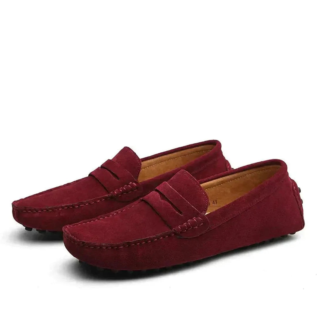 Marvello | Men’s Classic Suede Loafers with Slip-On Design