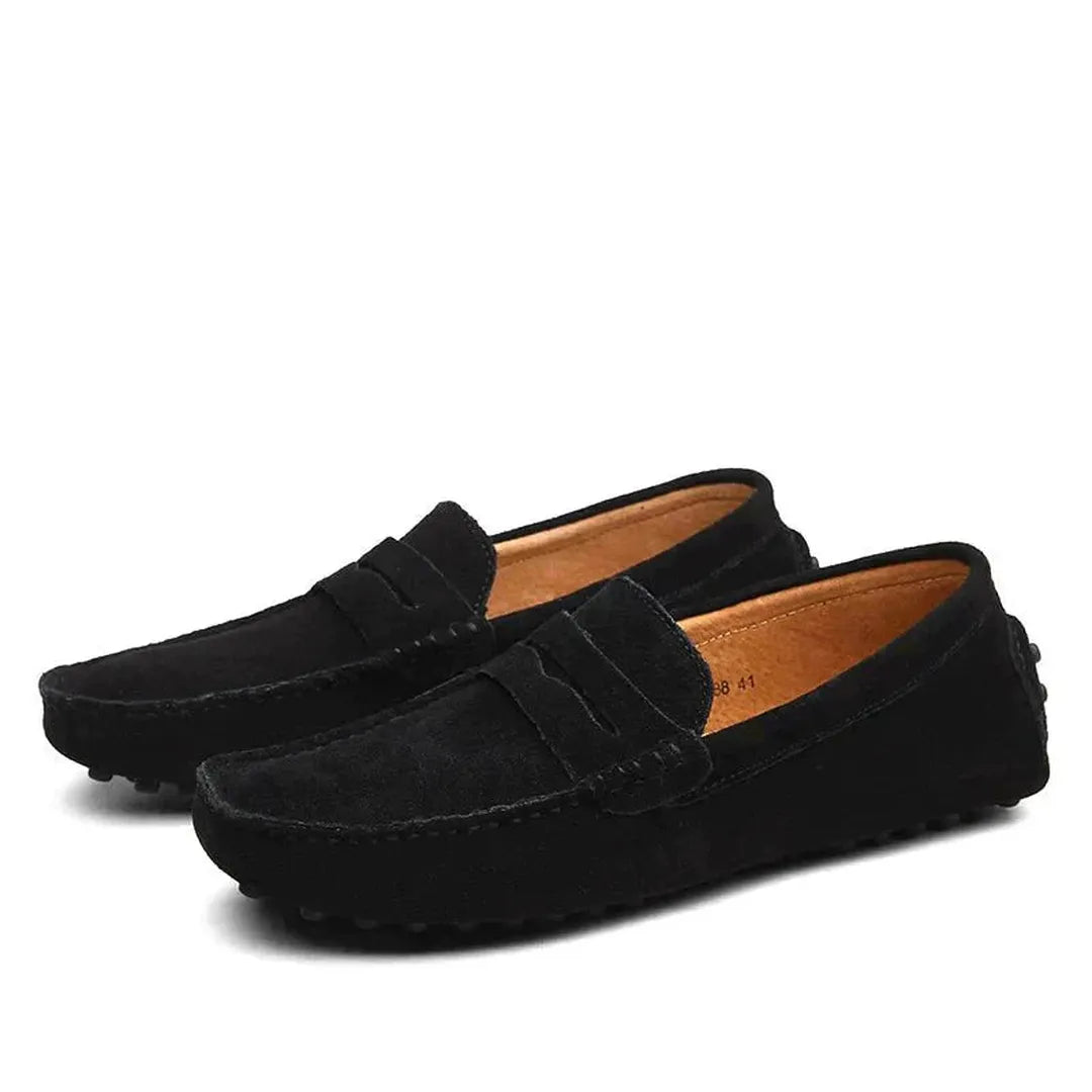 Marvello | Men’s Classic Suede Loafers with Slip-On Design