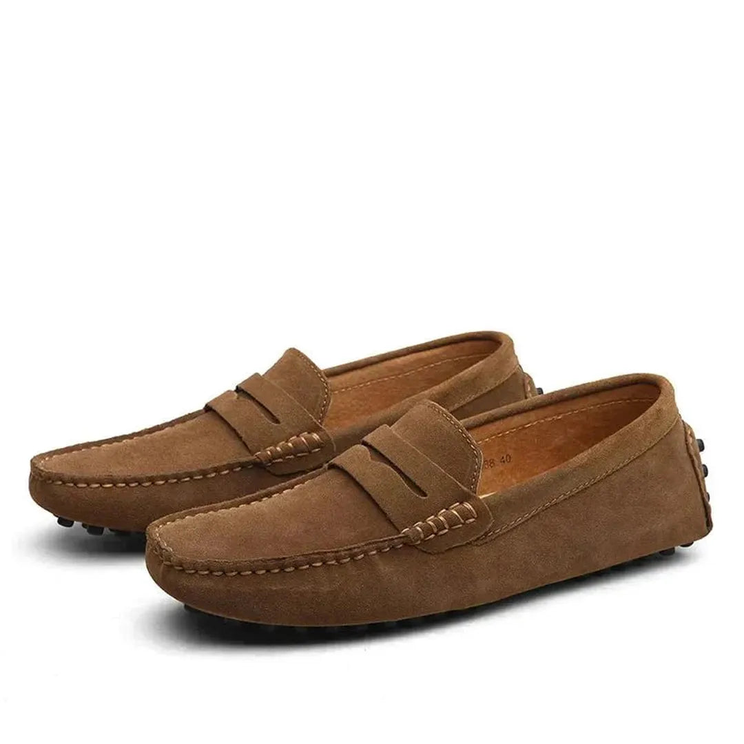 Marvello | Men’s Classic Suede Loafers with Slip-On Design