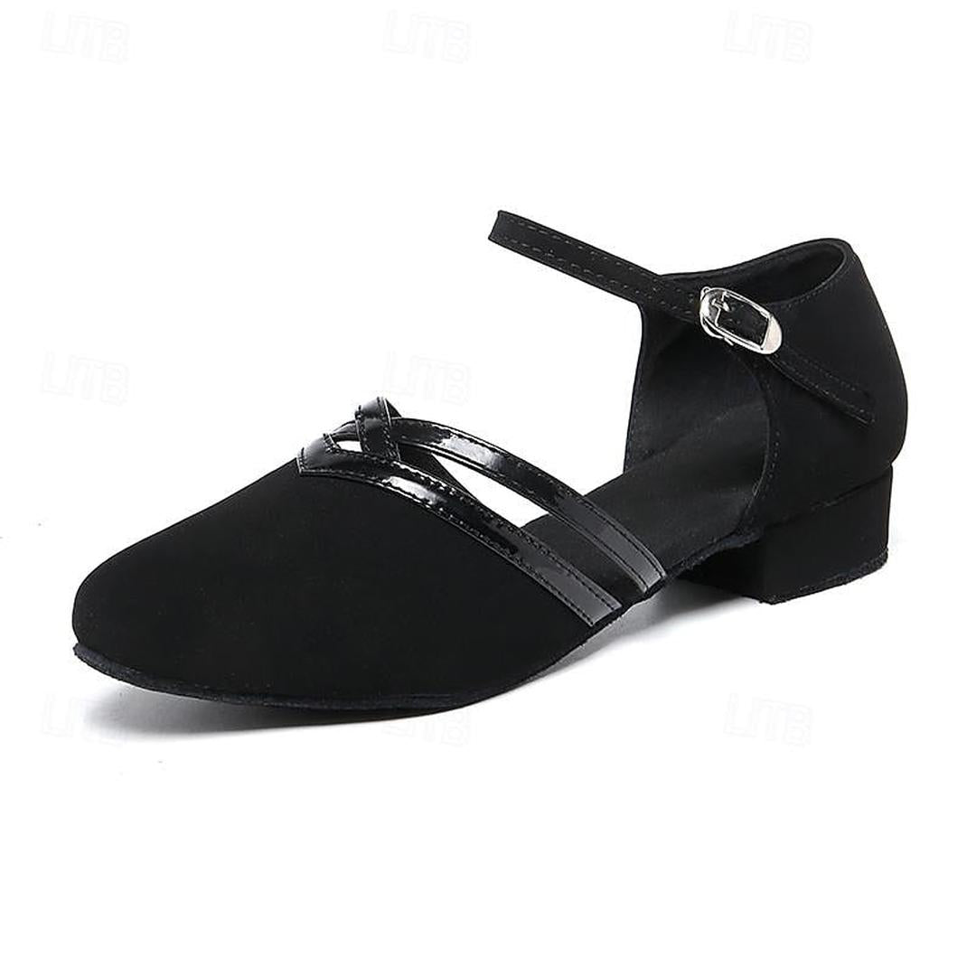 Eleanor | Women's Round Toe Dance Shoes with Buckle Strap