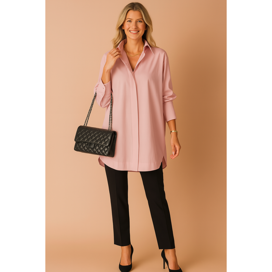 Harper | Women’s Oversized Long Sleeve Shirt Blouse
