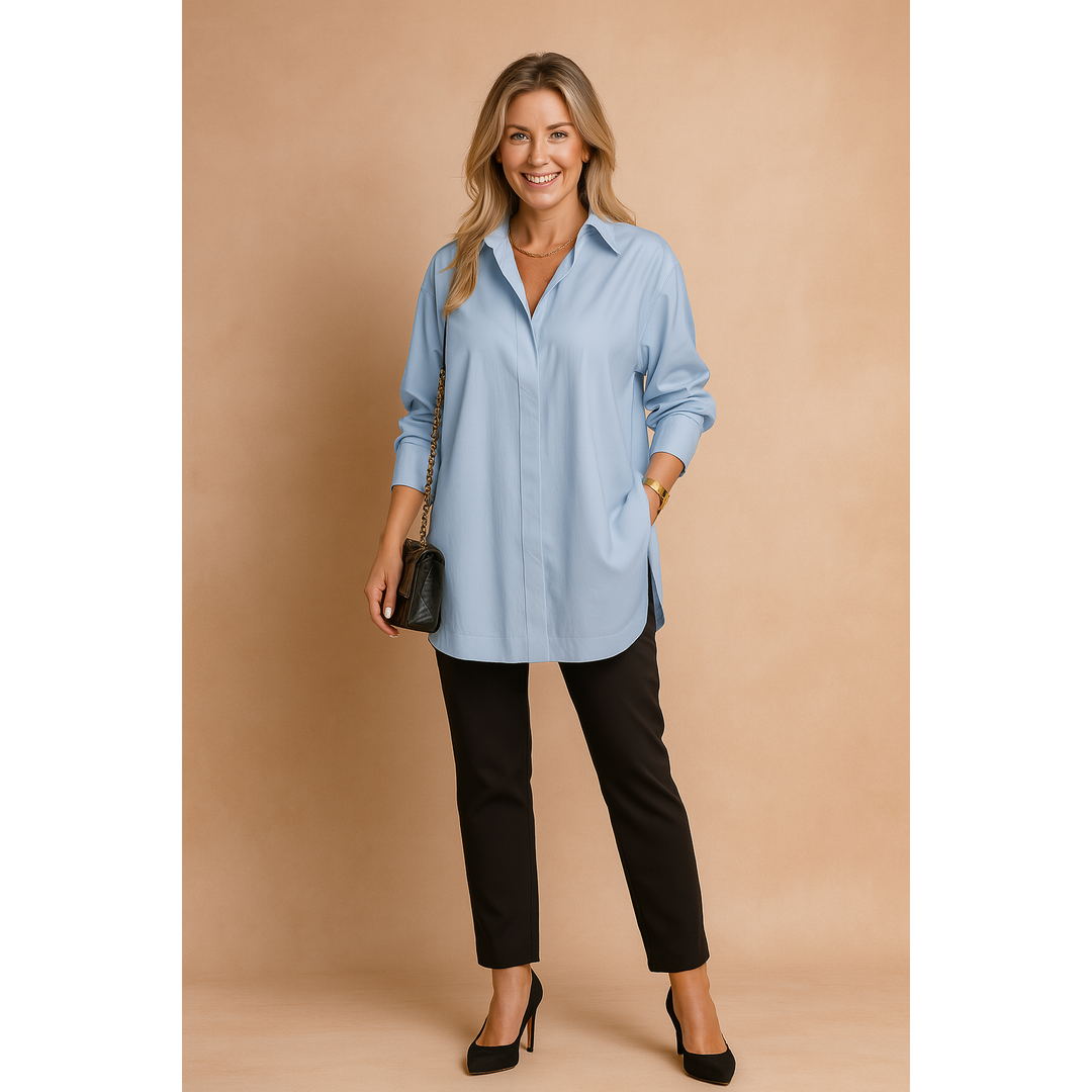 Harper | Women’s Oversized Long Sleeve Shirt Blouse