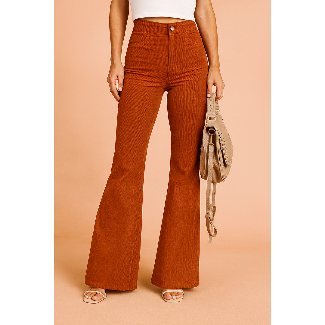 Isabella | Women’s High Waist Flared Trousers