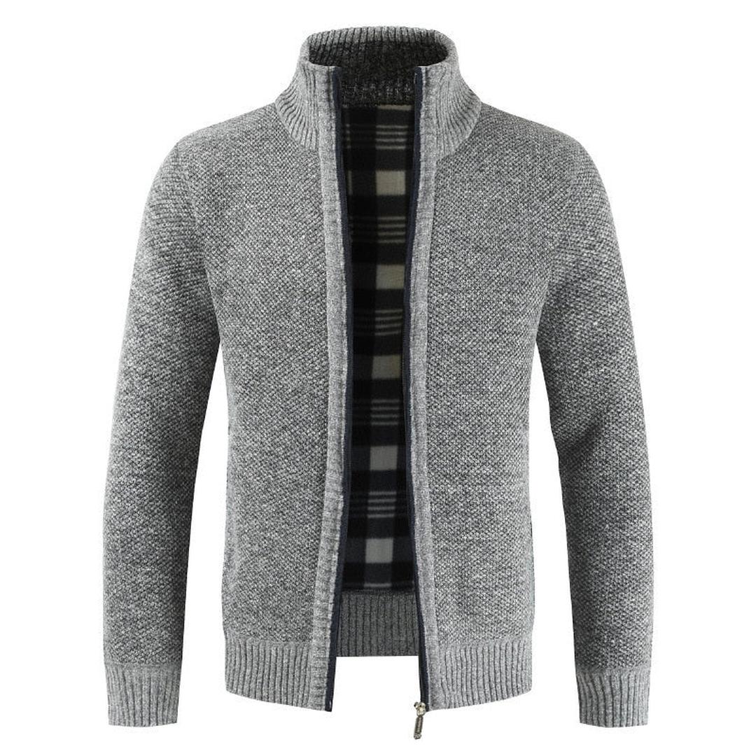 Henry | Men’s Zip-Up Knit Sweater with High Collar