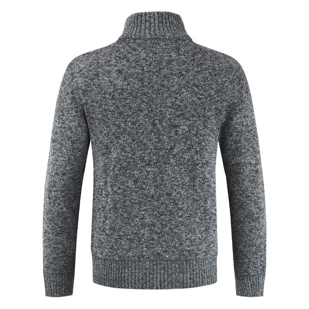 Henry | Men’s Zip-Up Knit Sweater with High Collar