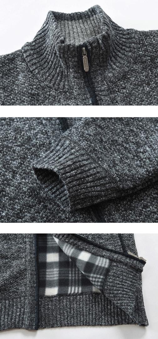 Henry | Men’s Zip-Up Knit Sweater with High Collar