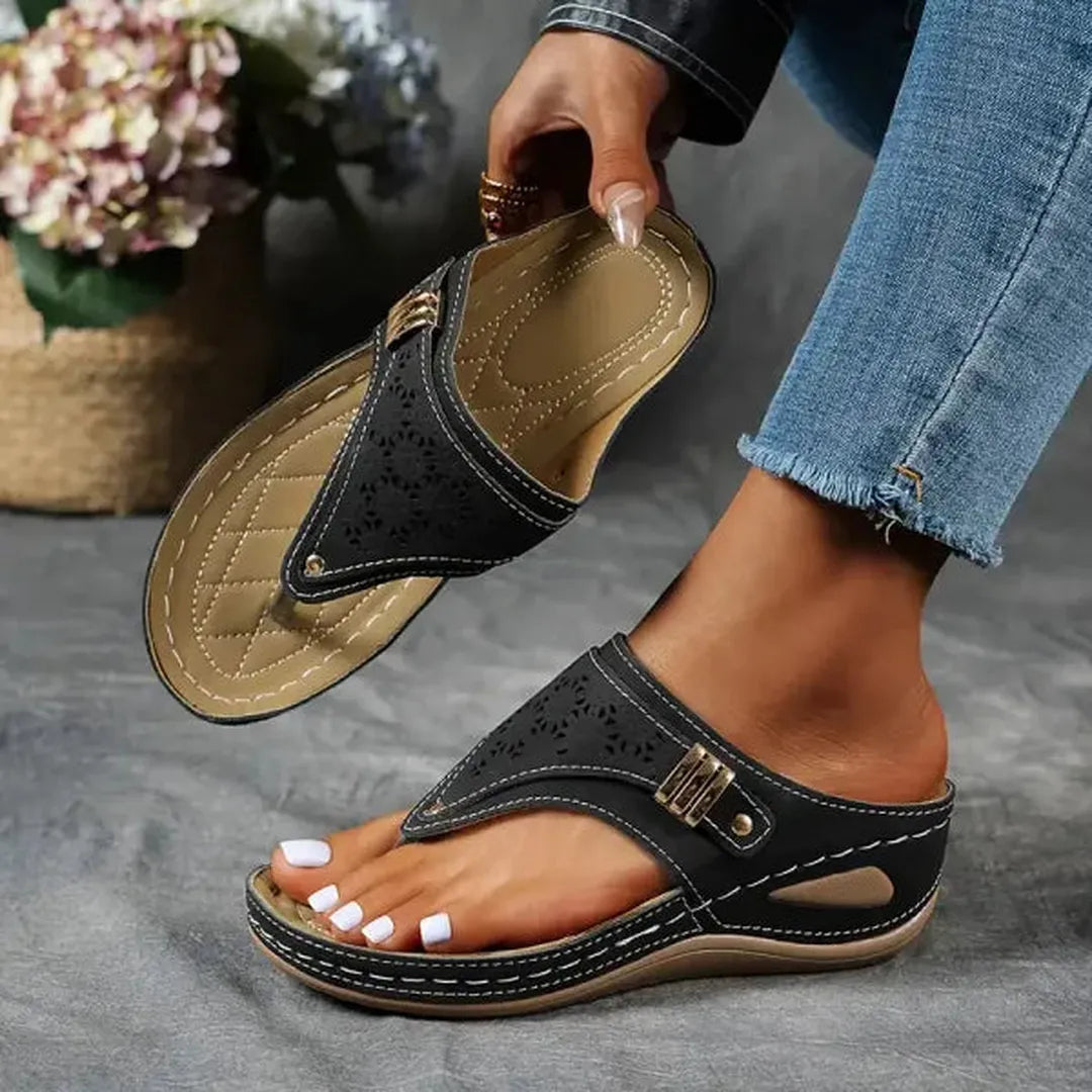 Emma | Women’s Open-Toe Wedge Sandals with Cushioned Sole