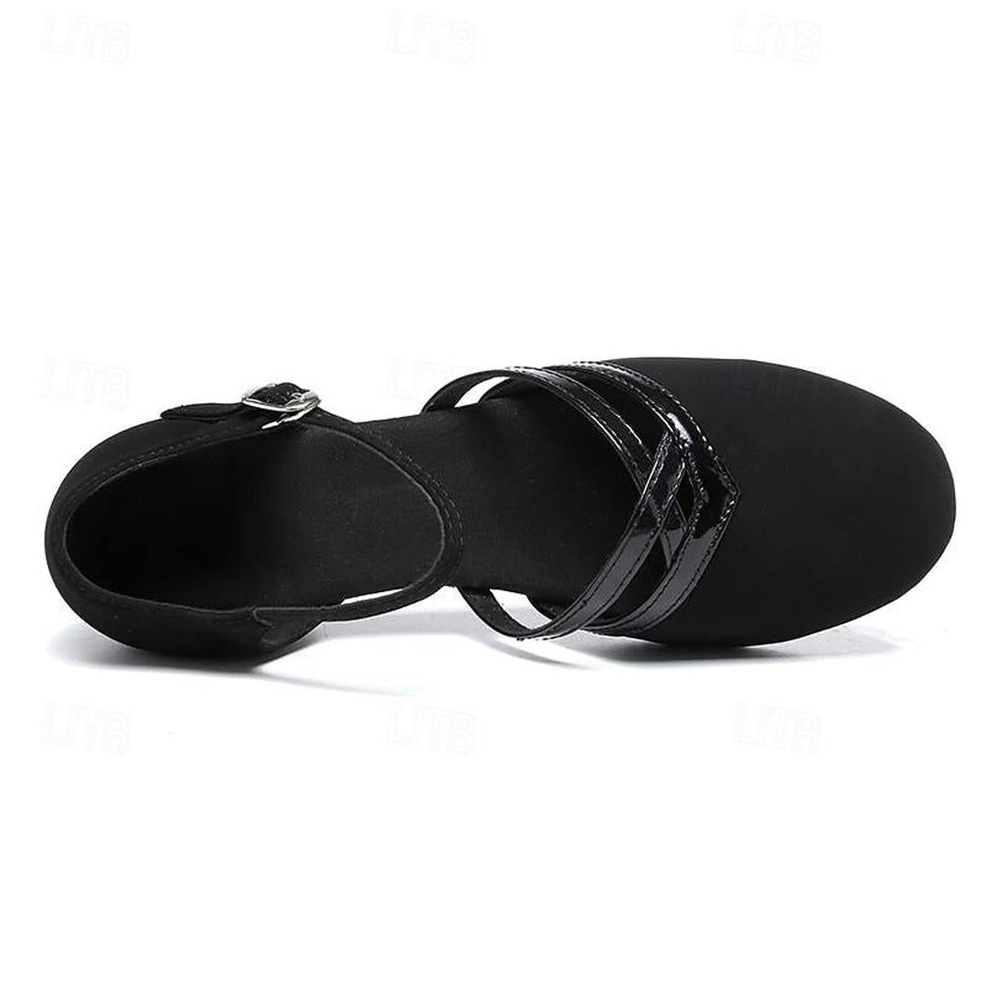 Eleanor | Women's Round Toe Dance Shoes with Buckle Strap