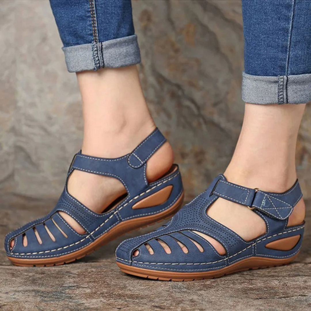Faith | Women’s Closed-Toe Sandals with Cut-Out Design