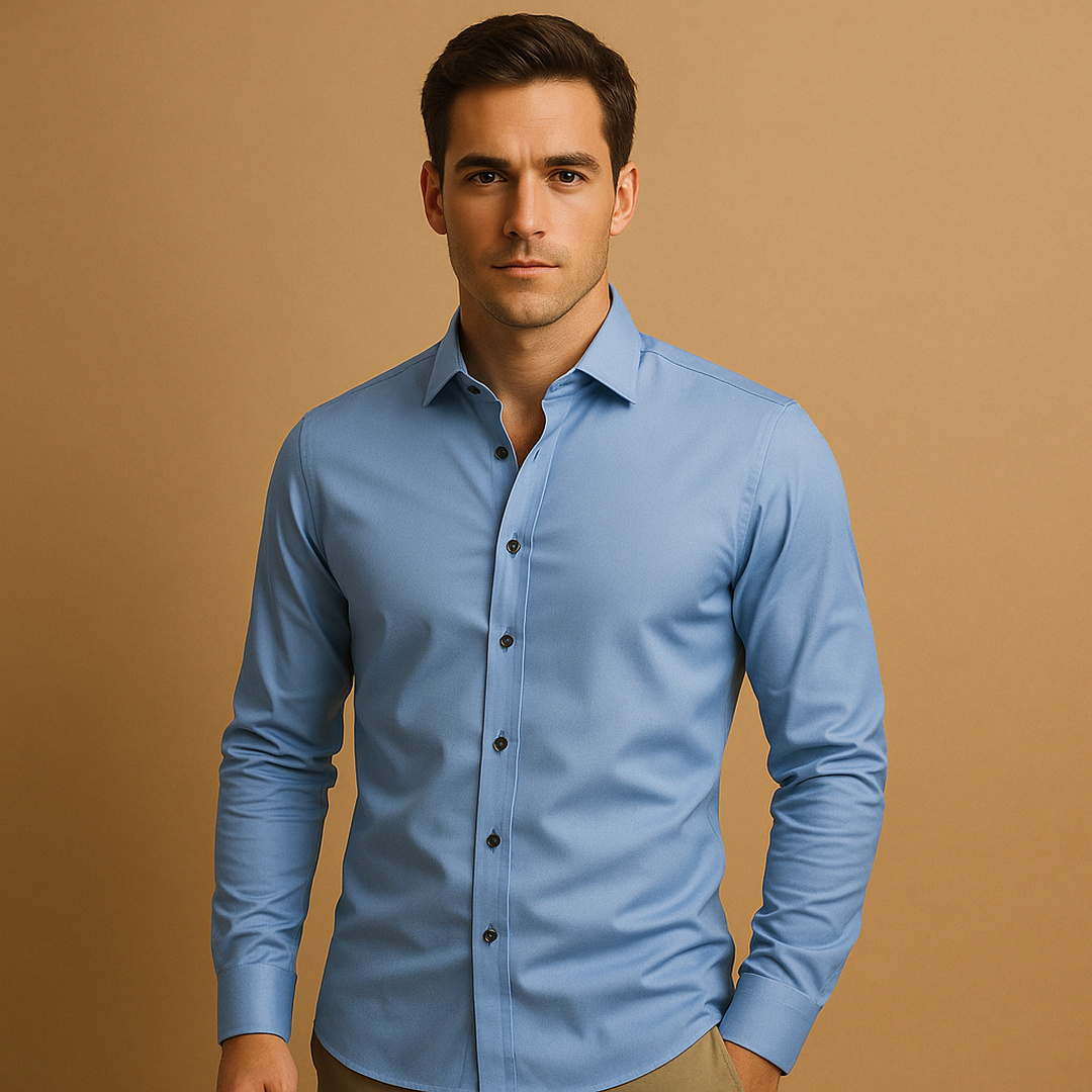 Julian | Men’s Slim Fit Stretch Button-Up Shirt