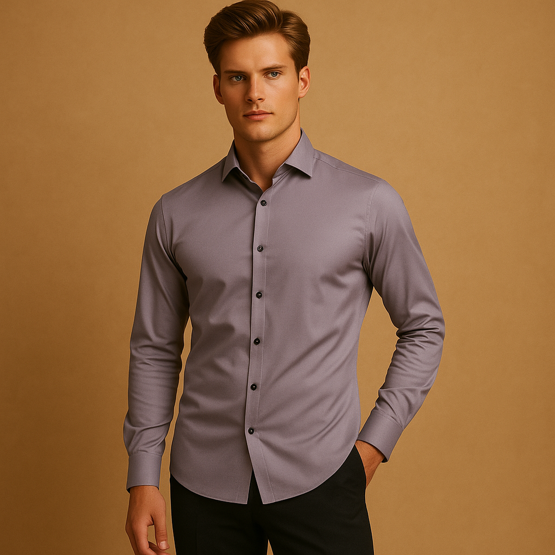 Julian | Men’s Slim Fit Stretch Button-Up Shirt