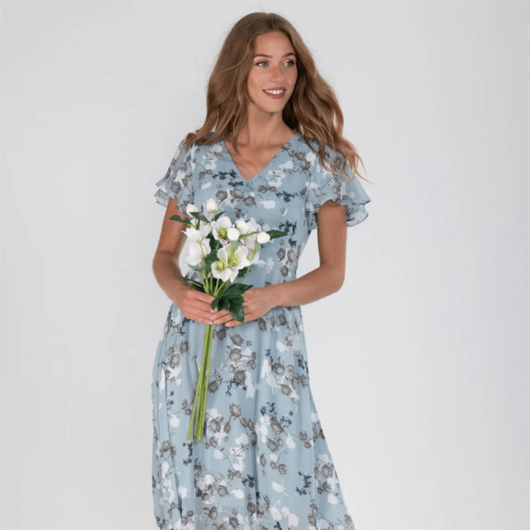 Amelia | Women’s Floral Maxi Wedding Guest Dress
