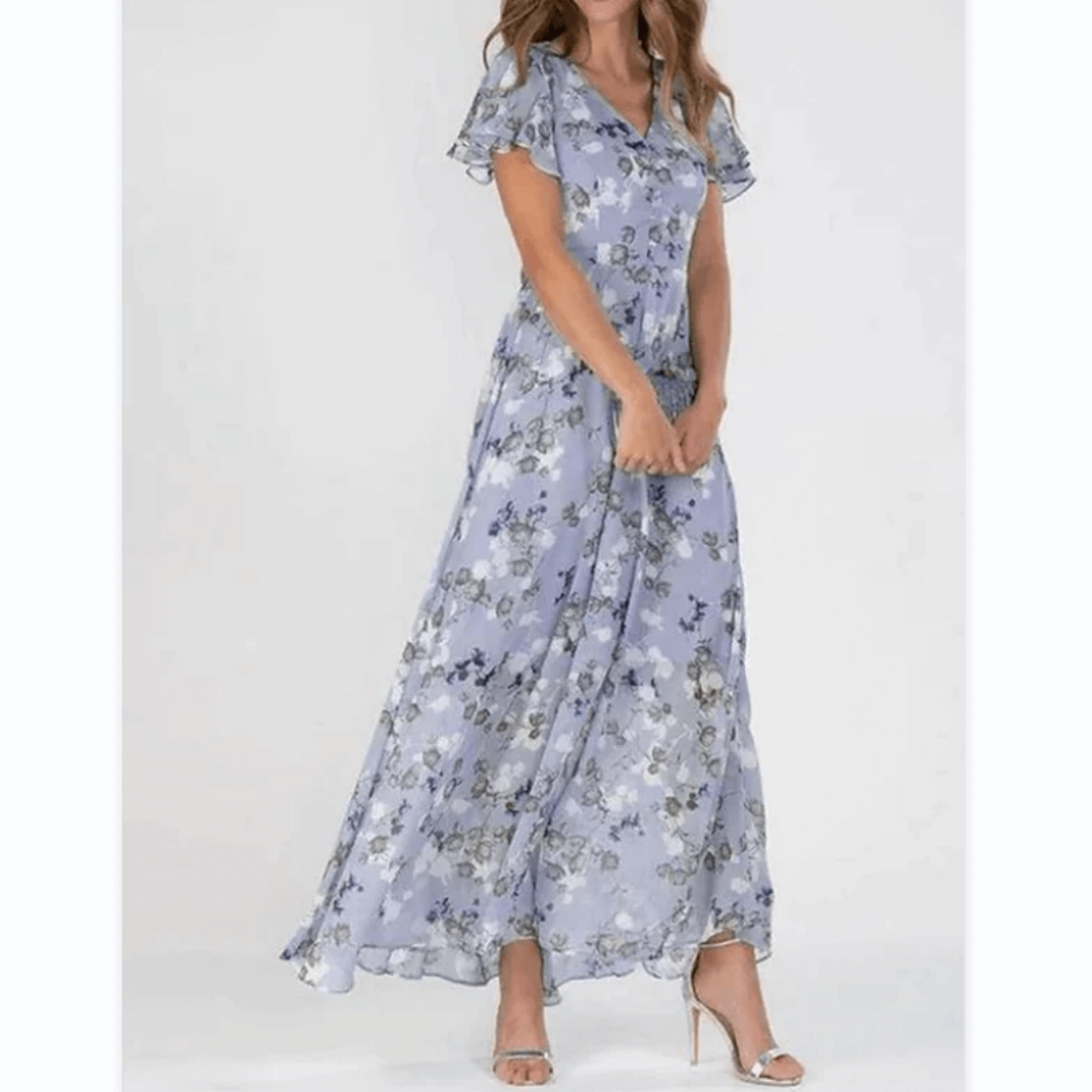 Amelia | Women’s Floral Maxi Wedding Guest Dress