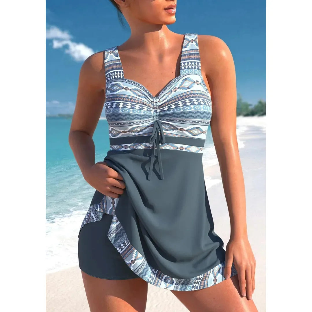 Marley | Women’s One-Piece Swimsuit with Striped Panel