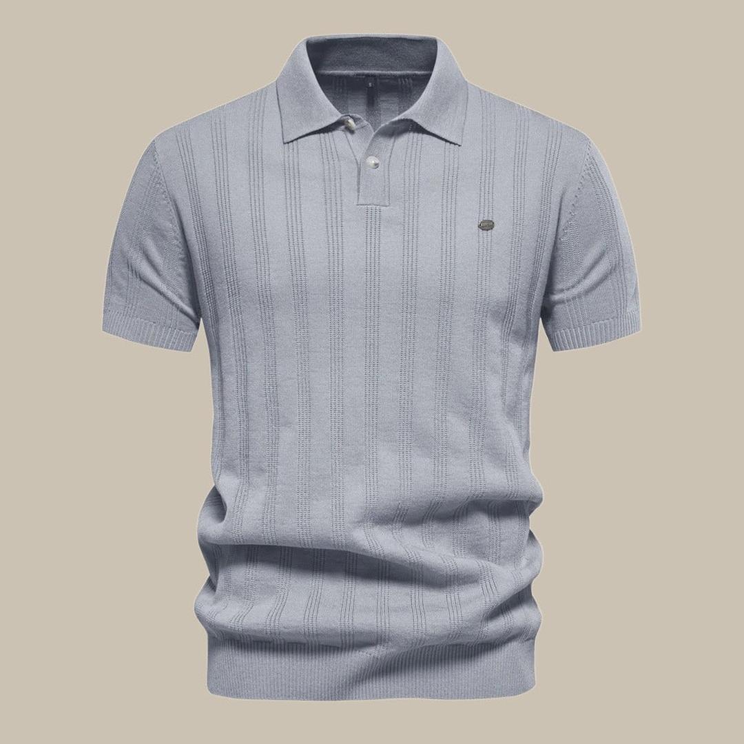 Lucas | Men’s Merino Wool Polo Shirt with Short Sleeve