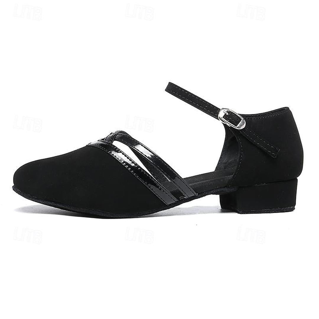 Eleanor | Women's Round Toe Dance Shoes with Buckle Strap