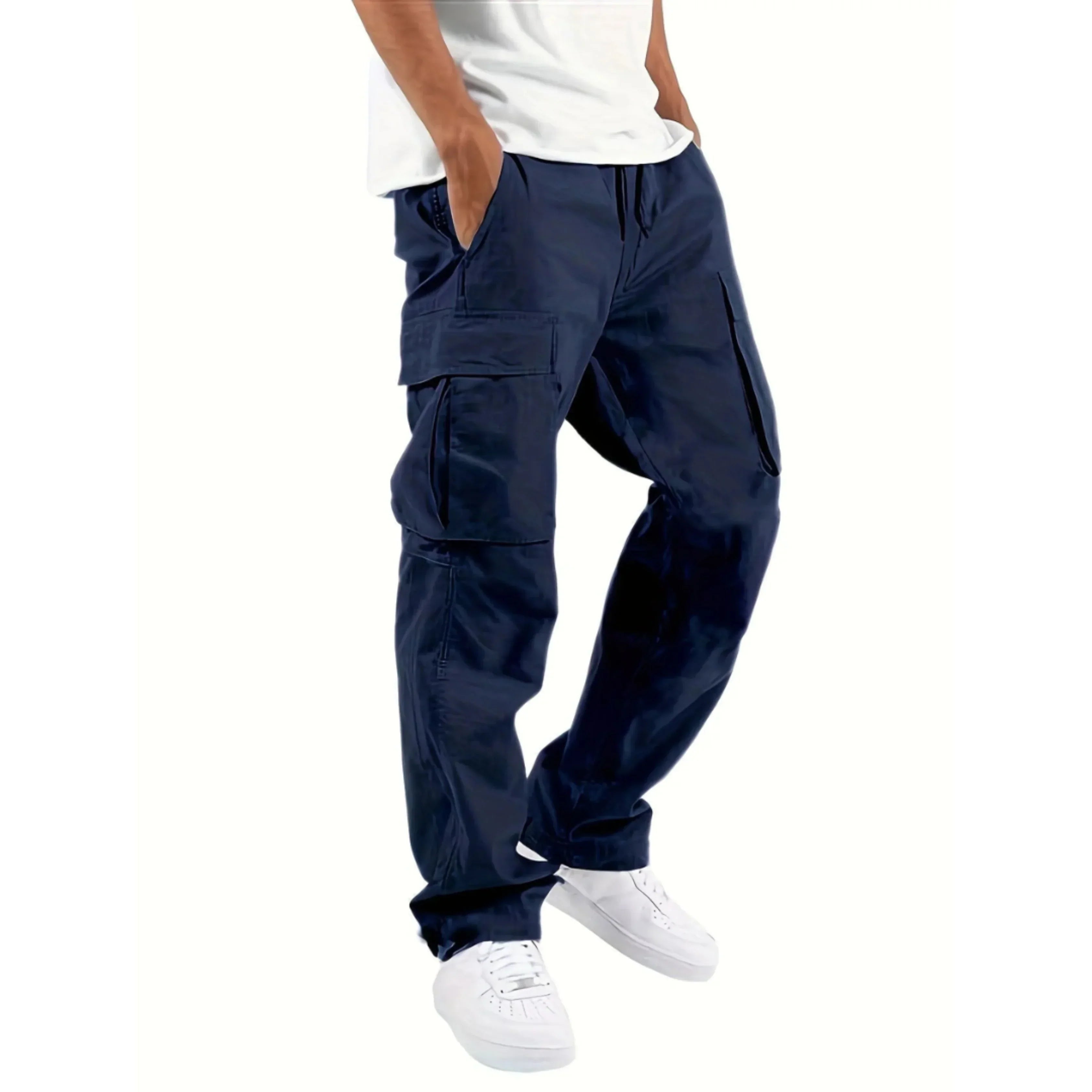 Mason | Men’s Wide Leg Straight Cargo Trousers