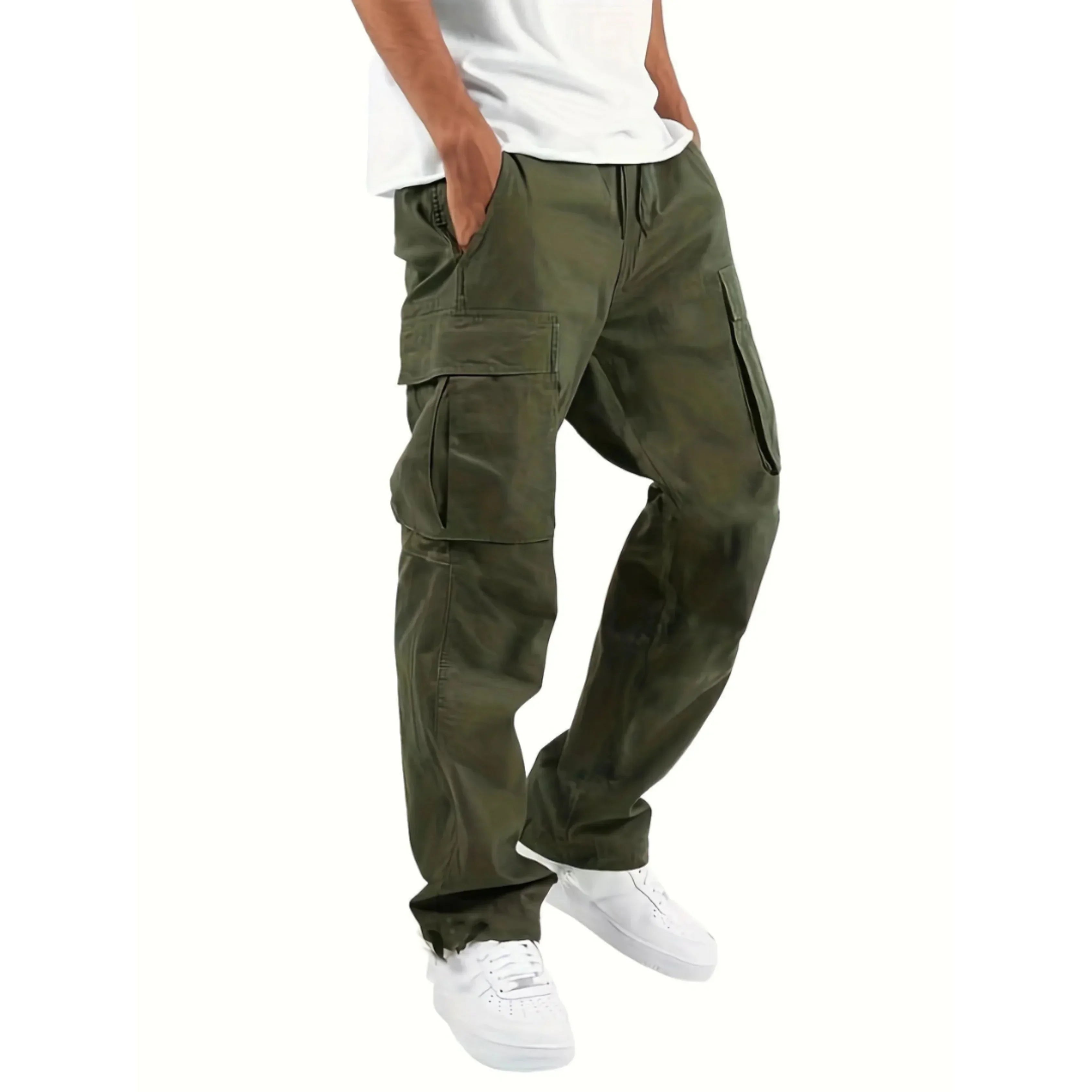 Mason | Men’s Wide Leg Straight Cargo Trousers