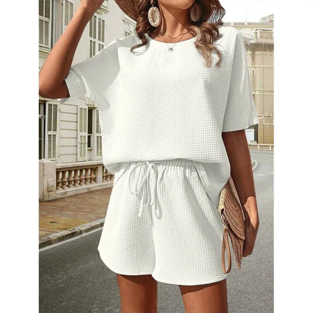 Aria | Women’s Two-Piece Set with Loose Top and Drawstring Shorts