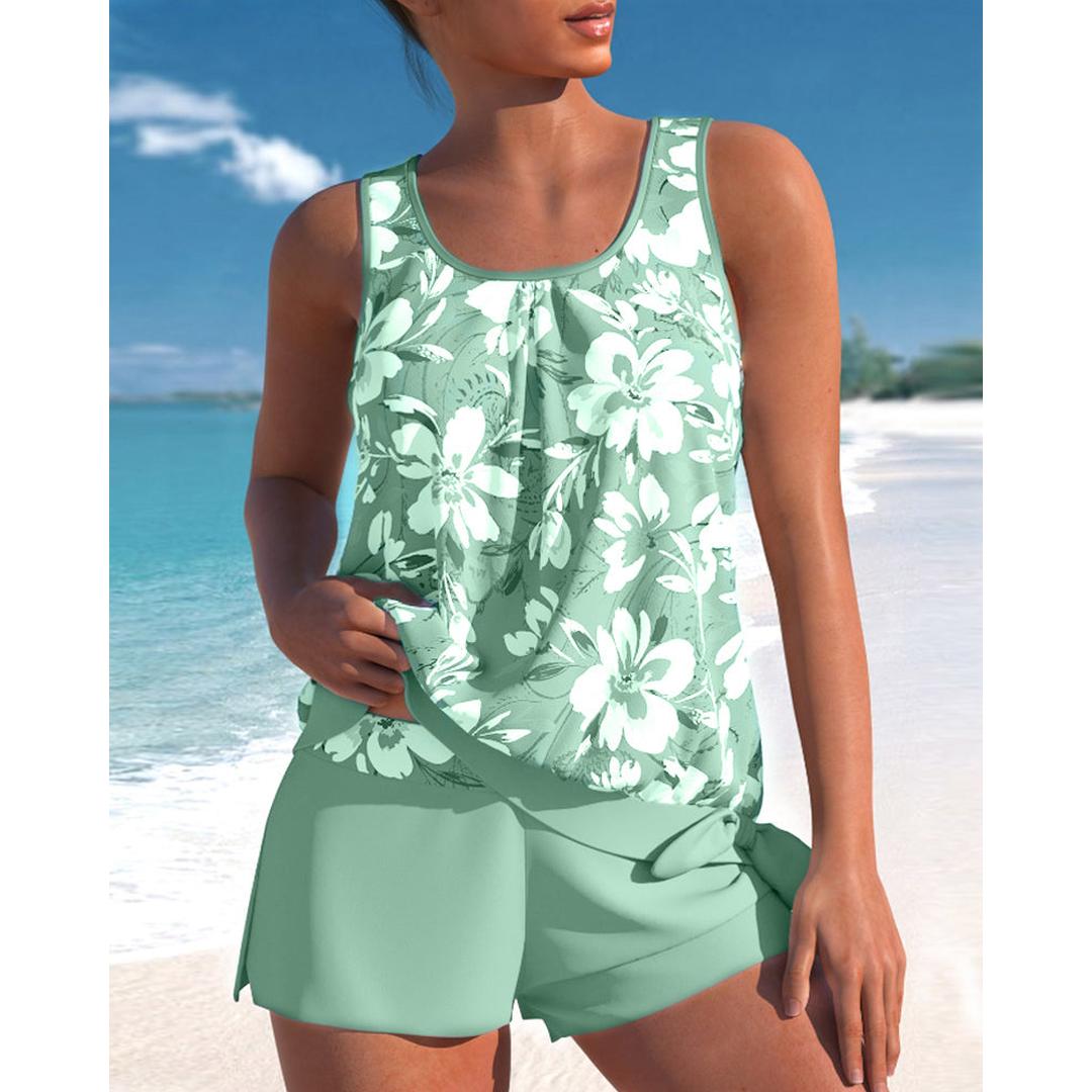 Lillian | Women’s Floral Tankini Set