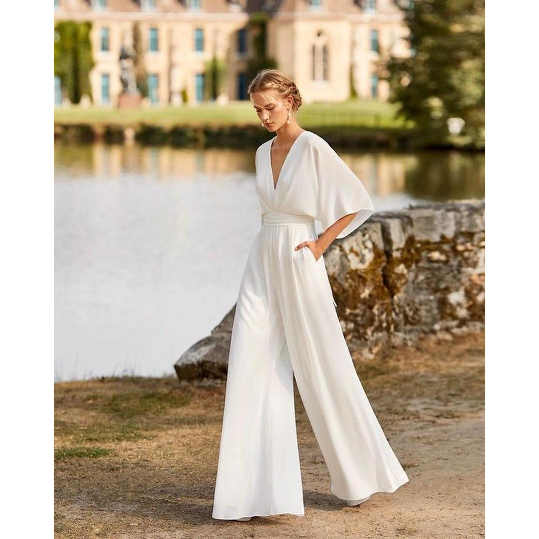 Elodie | Women’s Wide-Leg Jumpsuit with Flutter Sleeves