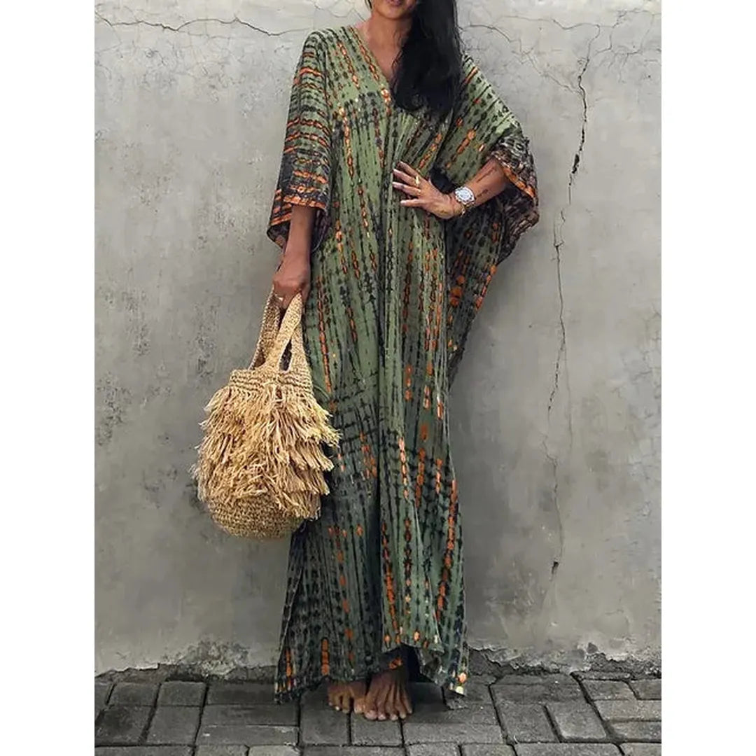 Naomi | Women’s Long Caftan Maxi Dress with Bohemian Style