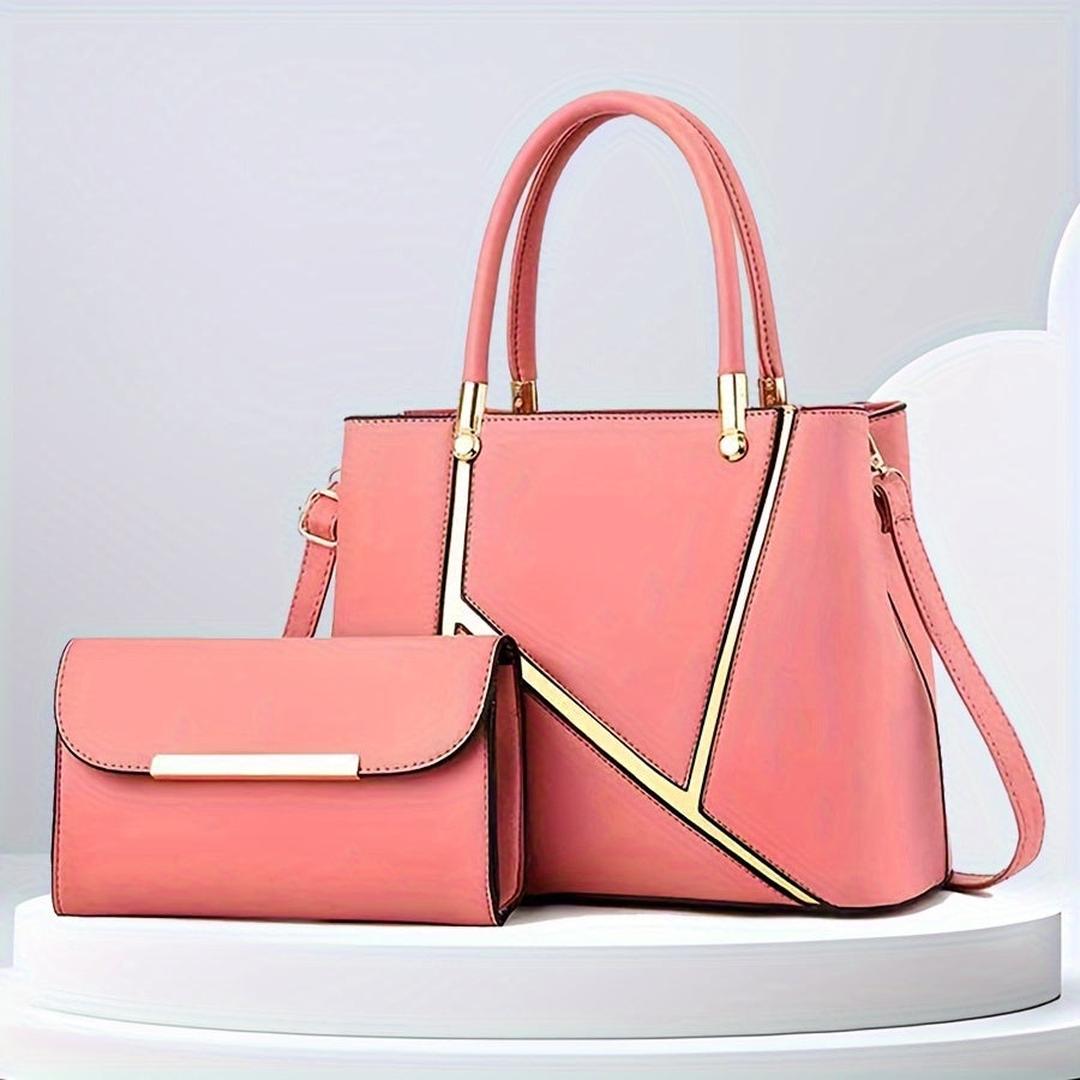 Velmora | Women’s Two-Piece Handbag Set with Tote and Clutch