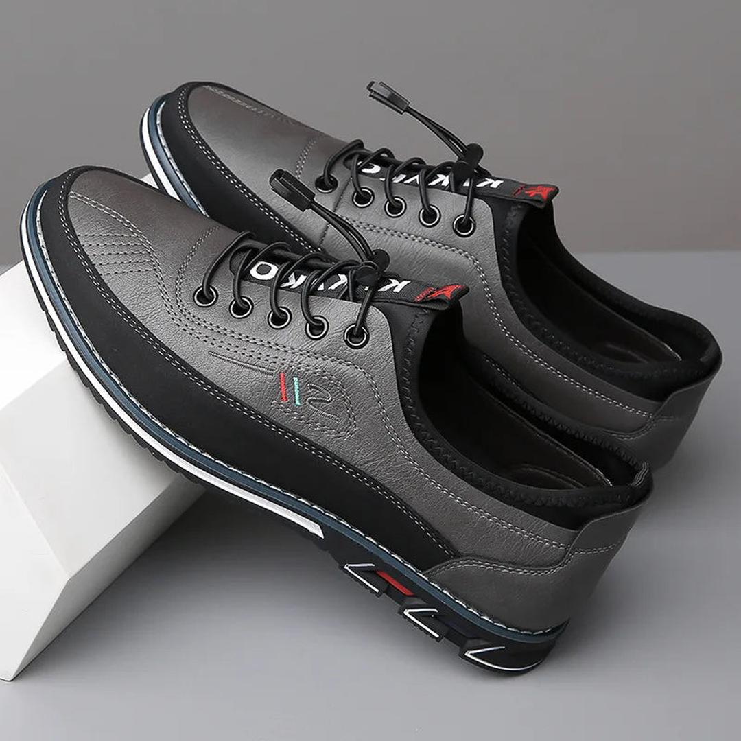 George | Men’s Lace-Up Oxford Shoes with Contrast Panels