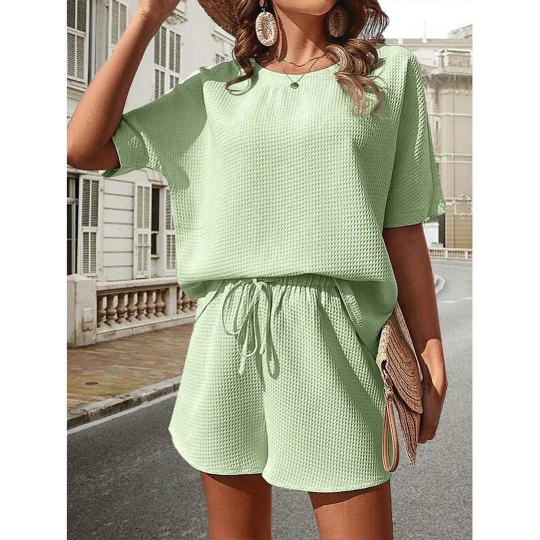 Aria | Women’s Two-Piece Set with Loose Top and Drawstring Shorts